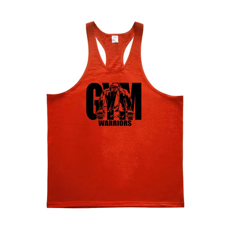 Mens Tank Top Gym Stringer Singlets Fitness Clothing Workout Cotton Sleeveless Shirt Summer Undershirt Vest Male