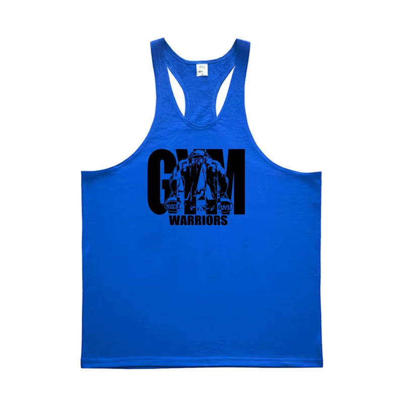 Mens Tank Top Gym Stringer Singlets Fitness Clothing Workout Cotton Sleeveless Shirt Summer Undershirt Vest Male