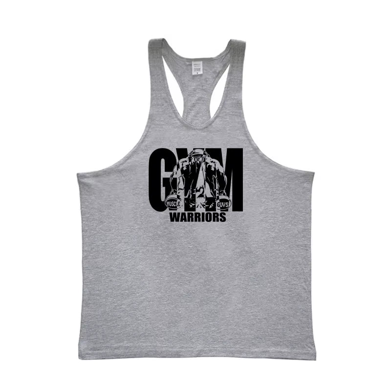 Mens Tank Top Gym Stringer Singlets Fitness Clothing Workout Cotton Sleeveless Shirt Summer Undershirt Vest Male
