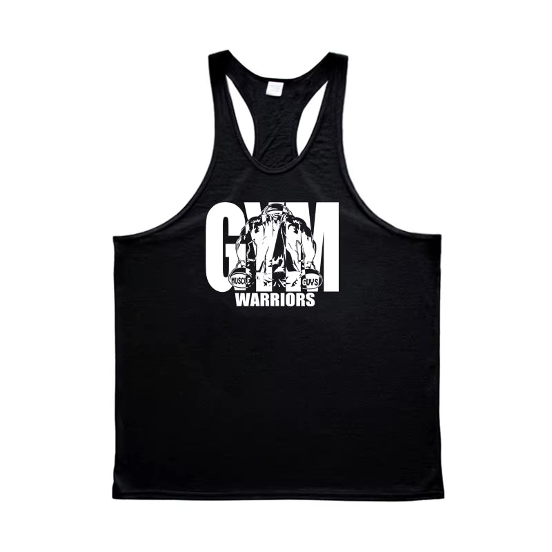 Mens Tank Top Gym Stringer Singlets Fitness Clothing Workout Cotton Sleeveless Shirt Summer Undershirt Vest Male