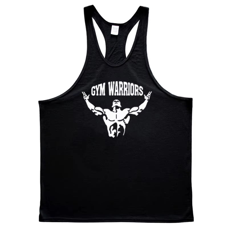Mens Tank Top Gym Stringer Singlets Fitness Clothing Workout Cotton Sleeveless Shirt Summer Undershirt Vest Male