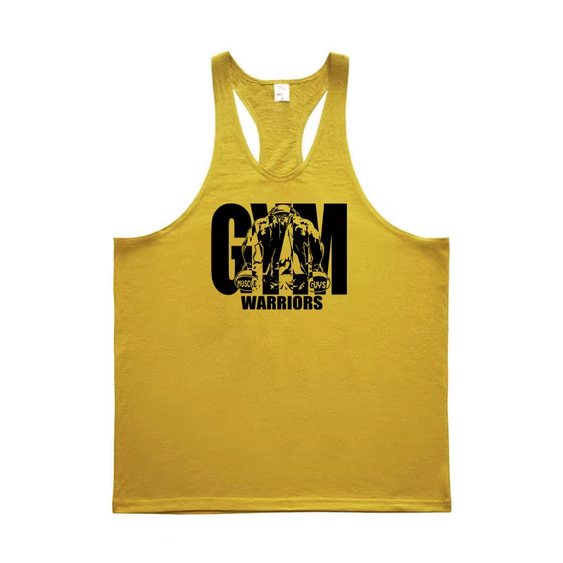 Mens Tank Top Gym Stringer Singlets Fitness Clothing Workout Cotton Sleeveless Shirt Summer Undershirt Vest Male
