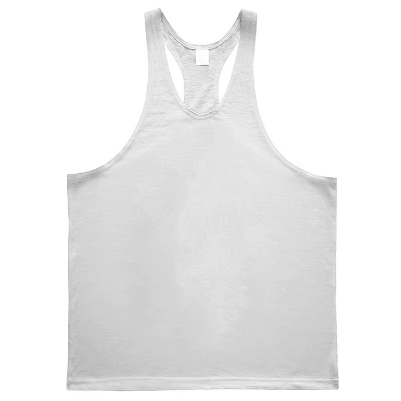 Mens Tank Top Gym Stringer Singlets Fitness Clothing Workout Cotton Sleeveless Shirt Summer Undershirt Vest Male