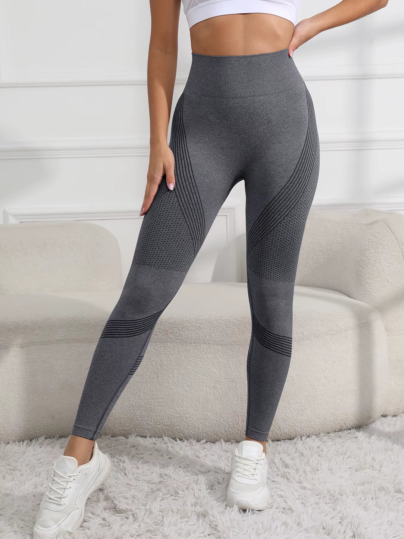 Women'S Butt Lift Fitness Leggings, Grippy Butt Fitness Seamless Tight Butt Pants